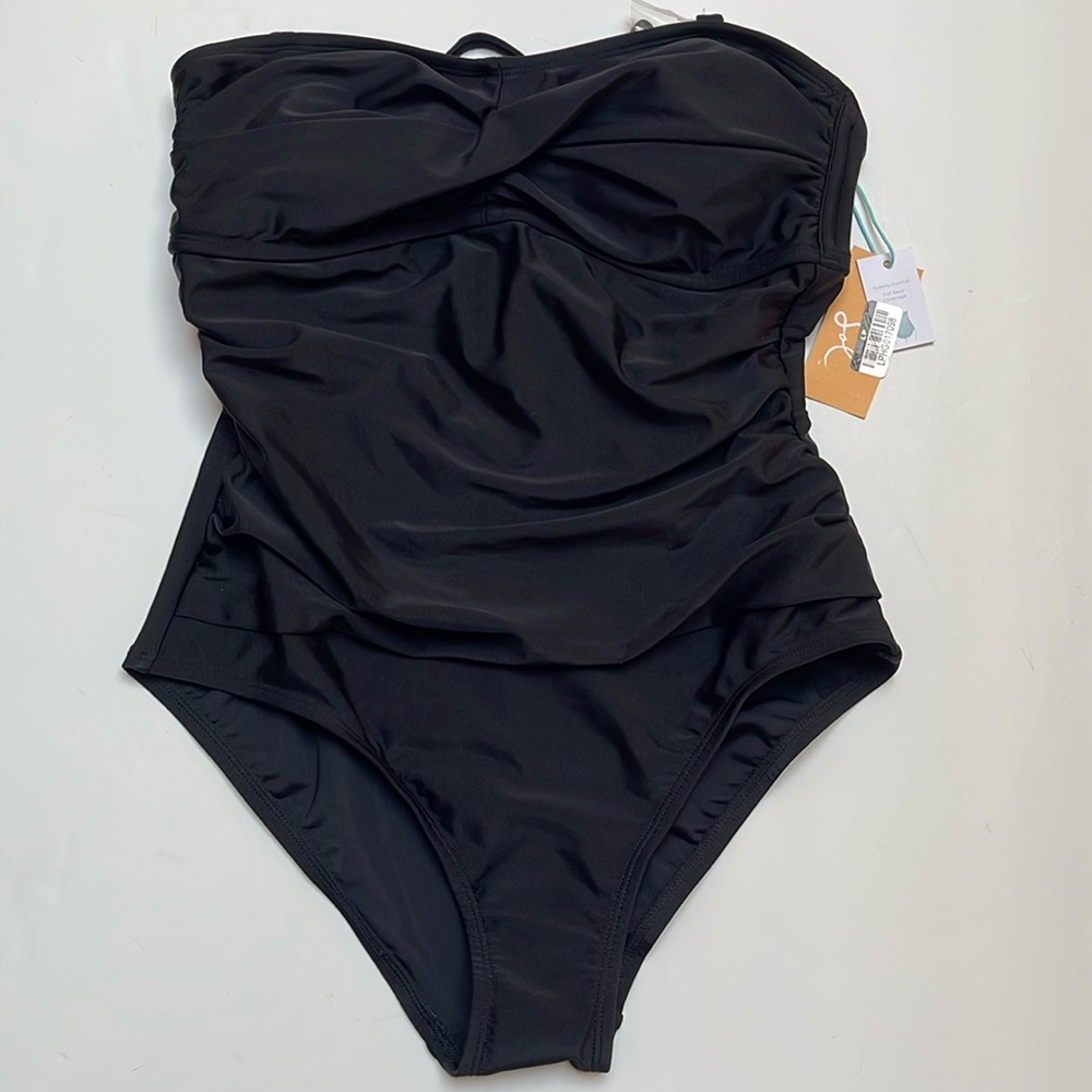 Kona Sol Black Women's One Piece Swimsuit